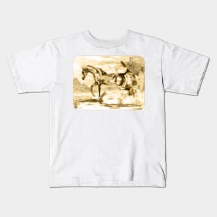 Arabian Horse Muted Fantasy. Kids T-Shirt